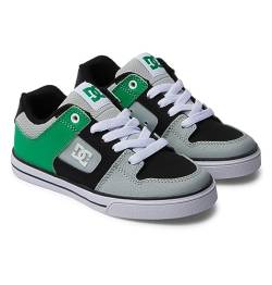 DC Shoes Pure Sneaker, Black/Kelly Green, 32 EU von DC Shoes