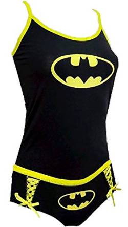 DC Comics Batman Logo Glow in the Dark Tank Top and Panties Set | S von DC Universe