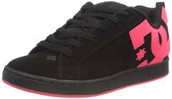 DC Damen Court Graffik Casual Low Top Skateschuh Skate-Schuh, Schwarz/Pink, 37.5 EU von DC