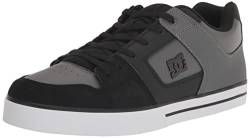 DC Herren Pure Low Top Schnürschuh Casual Shoe Sneaker Skate-Schuh, Schwarz/Grau/Grau, 46 EU von DC