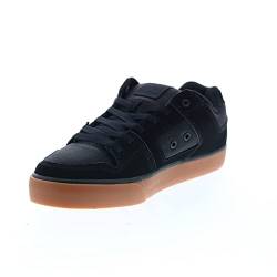 DC Herren Pure Low Top Schnürschuh Casual Shoe Sneaker Skate-Schuh, Schwarz/Gum/Schwarz, 47 EU von DC