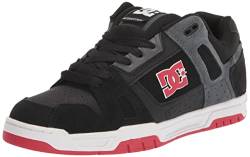 DC Herren Stag Skate-Schuh, schwarz/rot/grau, 47 EU von DC