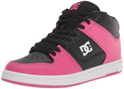 DC Manteca 4 Mid Casual Damen Skate-Schuh, Schwarz/Rosa, 41 EU von DC