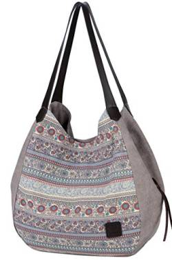 Canvas Shopper Bag Damen Handtasche Einkaufstasche mit Große Kapazität von DCCN