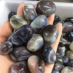 DCJFMUQQDX Natural Magic Naturquarz, polierter persischer Achat, Trommelkristalle, Steine ​​zur Dekoration JIYUEYIN (Color : Agate, Size : 400g) von DCJFMUQQDX