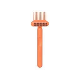 DCNIYT Haarbürstenreiniger-Werkzeug, Kammreinigungsbürste, Haarbürstenreiniger, Rechen, Haarbürsten-Reinigungswerkzeug zum Entfernen von Haarstaub, Heimsalongebrauch (Orange) von DCNIYT