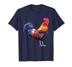 T-Shirt mit Hahn, Hahn, Vogel, T-Shirt T-Shirt von DDD Animals
