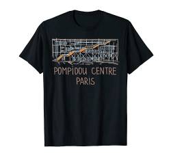 Pompidou Centre Paris T-shirt Tee T Shirt Tshirt T-Shirt von DDD City