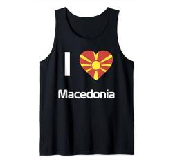 I love Macedonia T-shirt T-shirt T-shirt Tank Top von DDD Flag