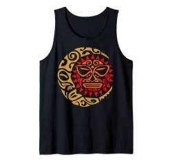 The Maori Sun Moon T Shirt Traditionelle Kunst Symbole Tier Tank Top von DDD Maori