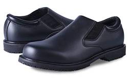 DDTX rutschfeste Lederschuhe Herren Kochschuhe Arbeitsschuhe Uniform Berufsschuhe SRC Elektrische Isolierung Leicht Schwarz Gr.45 von DDTX