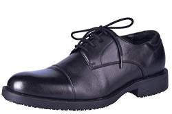 DDTX rutschfeste Lederschuhe Herren SRC Elektrische Isolierung Kochschuhe Uniform Berufsschuhe Leicht Schwarz Gr.43 von DDTX