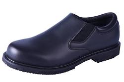 DDTX rutschfeste Lederschuhe Herren SRC Elektrische Isolierung Kochschuhe Uniform Berufsschuhe Leicht Schwarz Gr.44 von DDTX