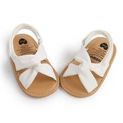 DEBAIJIA Baby Mädchen Jungen Sandalen Premium Weiche Säugling Kleinkind Erste Walker Sommer Outdoor Schuh A-Weiß（Etikettengröße-20） von DEBAIJIA