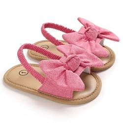 DEBAIJIA Baby Mädchen Jungen Sandalen Premium Weiche Säugling Kleinkind Erste Walker Sommer Schuh Outdoor Rosa（Etikettengröße-19） von DEBAIJIA