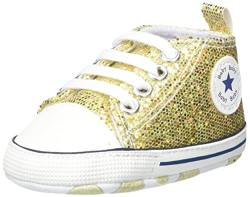 DEBAIJIA Babyschuhe Kleinkind Lauflernschuhe 12-18M Kinder Schuhe Jungen Turnschuhe Mädchen Leichtes Weiche Sohle 20 EU Gold (Etikettengröße 3) von DEBAIJIA