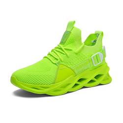 DEBAIJIA Herren Laufschuhe ​Turnschuhe Männer Freizeitschuhe Sportschuhe Atmungsaktiv Sneaker rutschfeste Joggingschuhe Straßenlaufschuhe EU 41 Grün von DEBAIJIA