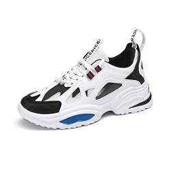 DEBAIJIA Herren Sneaker Weiße Laufschuhe Männer Turnschuhe Sportschuhe Klassisch rutschfeste Freizeitschuhe Straßenlaufschuhe Walkingschuhe EU 42 Weiß von DEBAIJIA