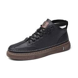 DEBAIJIA Herren Sneaker Weiße Laufschuhe Männer Turnschuhe Sportschuhe rutschfeste Straßenlaufschuhe Klassisch Freizeitschuhe Walkingschuhe EU 40 Schwarz von DEBAIJIA