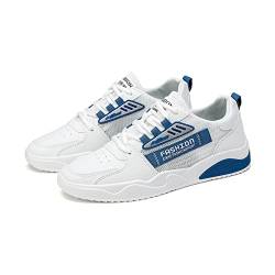 DEBAIJIA Herren Sneaker Weiße Laufschuhe Männer Turnschuhe rutschfeste Sportschuhe Freizeitschuhe Klassisch Straßenlaufschuhe Walkingschuhe EU 42 Blau von DEBAIJIA