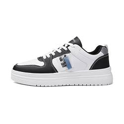 DEBAIJIA Herren Sneaker Weiße Laufschuhe Sportschuhe Männer Turnschuhe rutschfeste Freizeitschuhe Klassisch Walkingschuhe Straßenlaufschuhe EU 39 Schwarz von DEBAIJIA