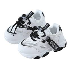 DEBAIJIA Kinder Schuhe 1-5T Jungen Mädchen Sportschuhe Baby First-Walking rutschfeste Mesh Weiche Leichte 22 EU Schwarz von DEBAIJIA