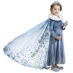 DEBAIJIA Mädchen Kleid Prinzessin Lange Ärmel ​Niedlich Warm Elegante Geburtstagsparty Kleid Ballkleid Kleidung (Marineblau03-140) von DEBAIJIA