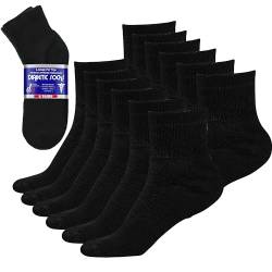 DEBRA WEITZNER Diabetiker Socken für Männer 13-15/12-15 schwarze Knöchel von DEBRA WEITZNER