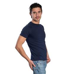 DECADE - Herren Kurzarm - Raglan T-Shirt, Rundhalsausschnitt, Navy V4M022, L von DECADE