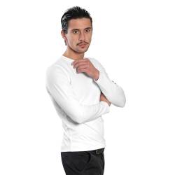 DECADE - Herren Langarm T-Shirt, Rundhalsausschnitt, Weiß V1M020, M von DECADE