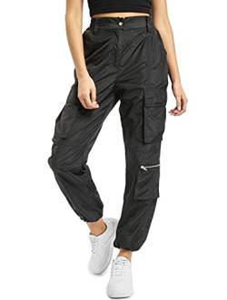 DEF Hosen Damen Cargohosen Schwarz M von DEF