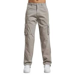 DEF Hosen Herren Cargohosen Grau W 32 von DEF