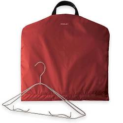 DEGELER SkyHanger - Kleidersack mit einzigartigem Titan-Kleiderbügel für Damen & Herren - durchdachte Anzugtasche für knitterfreies Reisen - leichtes & wasserabweisendes Nylon - dunkelrot von DEGELER