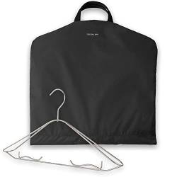 DEGELER SkyHanger - Kleidersack mit einzigartigem Titan-Kleiderbügel für Damen & Herren - durchdachte Anzugtasche für knitterfreies Reisen - leichtes & wasserabweisendes Nylon - schwarz von DEGELER