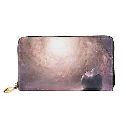 DEHIWI Galaxy Cloud Leder Reißverschluss um Brieftasche Frauen Clutch Geldbörse Reise Kartenhalter Tasche Geschenk, Schwarz , Einheitsgröße von DEHIWI