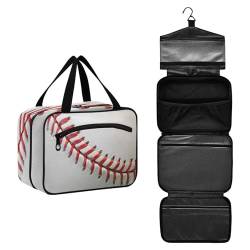 DEHOZO Sportball Baseball Spitze Reise-Kulturbeutel, hängende Make-up-Tasche Organizer für Damen und Herren, tragbare Kosmetiktasche, Waschbeutel für Reiseutensilien, Toilettenartikel, Kosmetik, von DEHOZO