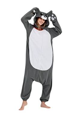 DELEY Unisex Tier Pika Strampler, Erwachsene Halloween Kostüme Cosplay Pyjamas Warme Nachtwäsche Homewear von DELEY