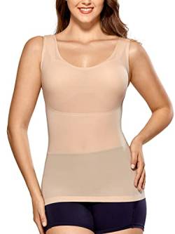 DELIMIRA Damen Figurformendes Unterhemd Camisole Top Body Shaper Bauch Weg Formendes Top Beige 40 von DELIMIRA
