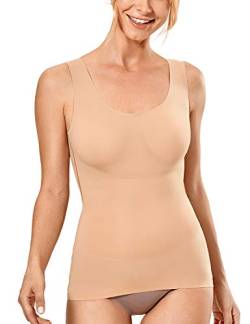 DELIMIRA Damen Figurformendes Unterhemd Camisole Top Body Shaper Bauch Weg Formendes Top Natürlich 40 von DELIMIRA