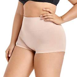 DELIMIRA Damen Miederslips mit Bauch-Weg-Effekt Formt,Figurformend Shapewear Beige 46-48 von DELIMIRA