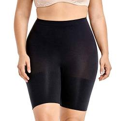 DELIMIRA Damen Shapewear Miederhose Figurenformender Miederslip mit Bein Bauch Effekt Schwarz 38 von DELIMIRA