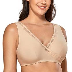 DELIMIRA Damen Still BH - Ohne Bügel, Schlaf, Große Größen Schwangerschaft-BH Beige 105G/H von DELIMIRA