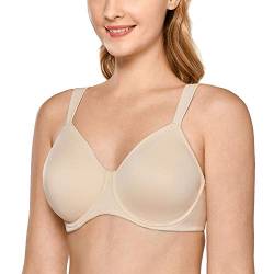 DELIMIRA Damen T-Shirt Minimizer BH mit Bügel Große Größen Ohne Gepolstert Beige 105D von DELIMIRA