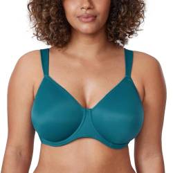 DELIMIRA Damen T-Shirt Minimizer BH mit Bügel Große Größen Ohne Gepolstert Borealis-Grün 80B von DELIMIRA