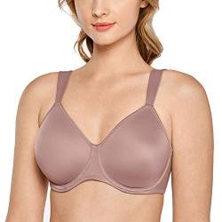 DELIMIRA Damen T-Shirt Minimizer BH mit Bügel Große Größen Ohne Gepolstert Mochaccino 105C von DELIMIRA