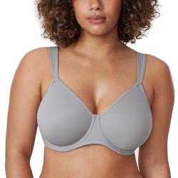 DELIMIRA Damen T-Shirt Minimizer BH mit Bügel Große Größen Ohne Gepolstert Quantengrau 75F von DELIMIRA