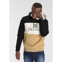 DELMAO Kapuzensweatshirt mit Blockstreifen und Print-NEUE MARKE! von DELMAO