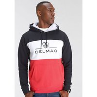 DELMAO Kapuzensweatshirt mit Blockstreifen und Print-NEUE MARKE! von DELMAO