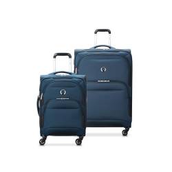 DELSEY PARIS Sky Max 2.0 Softside Erweiterbares Gepäck mit Spinnrollen, Blau, 2-Piece Set (21/28), Sky Max 2.0 Softside Erweiterbares Gepäck mit Spinnrollen von DELSEY PARIS