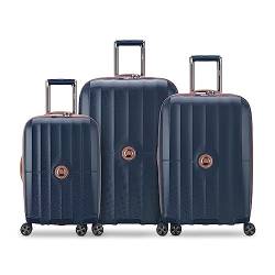 DELSEY Paris St. Tropez Hardside Erweiterbares Gepäck mit Spinner-Rädern, Navy, 3-Piece Set (21/24/28), St. Tropez Hartschalengepäck, erweiterbar, mit Rollen von DELSEY PARIS